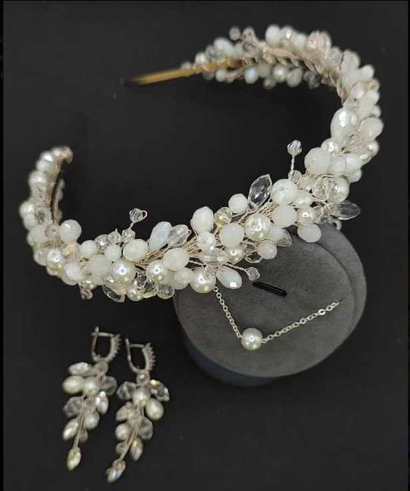 Весільні перлинні прикраси