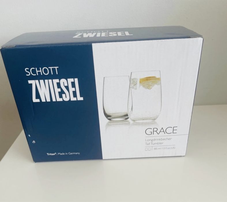 NOWE Wysokie szklanki ze szkła krystalicznego x2 - Schott Zwiesel
