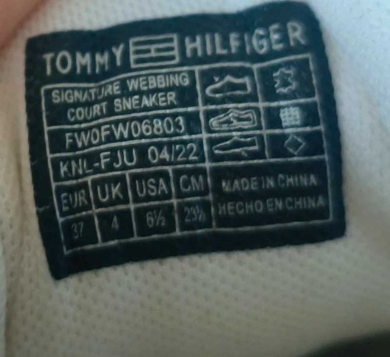 Tommy Hilfiger białe sneakersy skóra naturalna 37