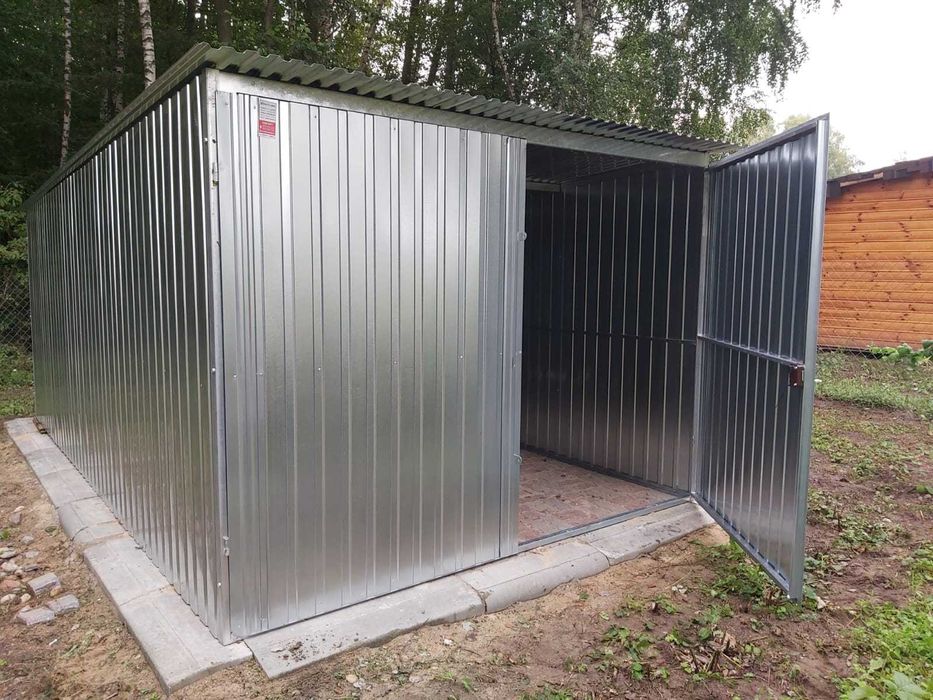Garaże Garaż 3x5 CAŁY OCYNK MOCNY Blaszak Cały Kraj Szybki Termin Raty