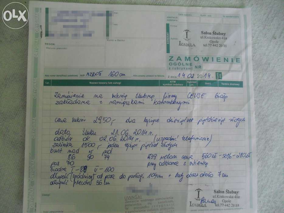 Suknia Ślubna Celise + dodatki