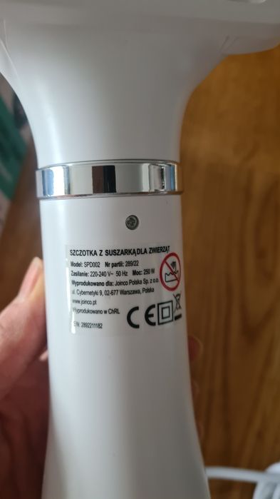 Szczotka z suszarką dla zwierząt