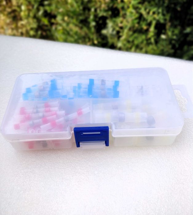 Kit 100 Conectores de Fio c/ Vedação de Solda -Impermeáveis e Isolados