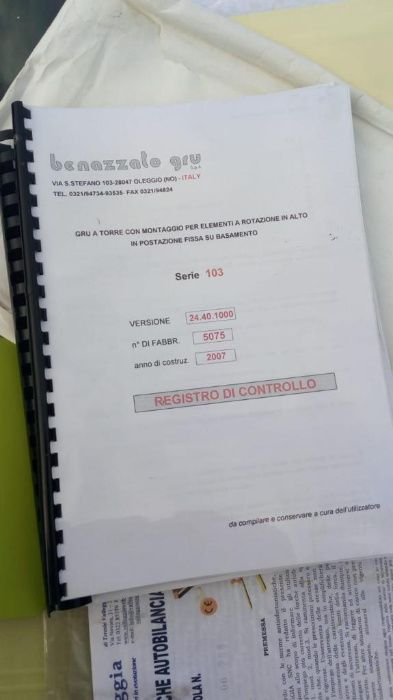 Кран баштовий Benazzato