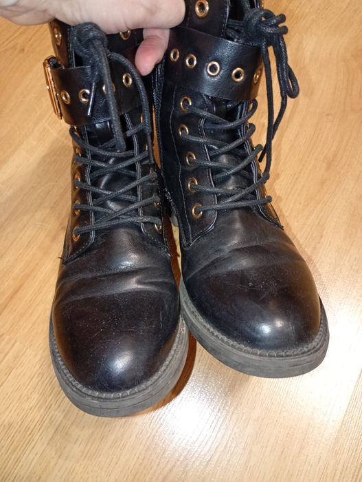 Botki 36 kozaczki jesienne czarne