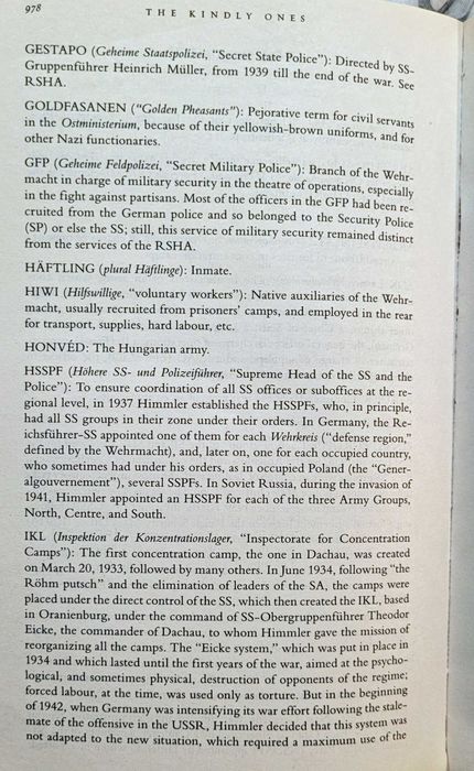 The Kindly Ones de Jonathan Littell 2ª Guerra Mundial