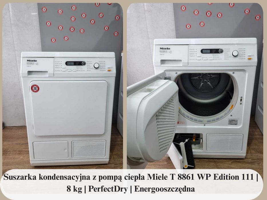 Suszarka kondensacyjna z pompą ciepła Miele T 8861 WP Edition 111 | 8 kg | PerfectDry | Energooszczędna