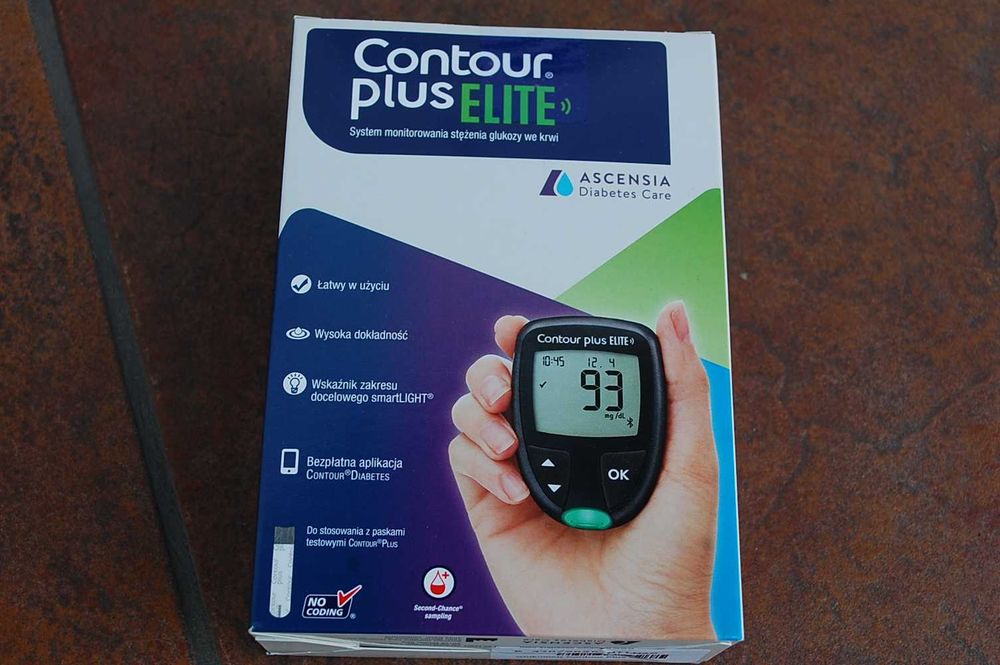 Glukomentr Contour plus Elite  + Paski Nie używany