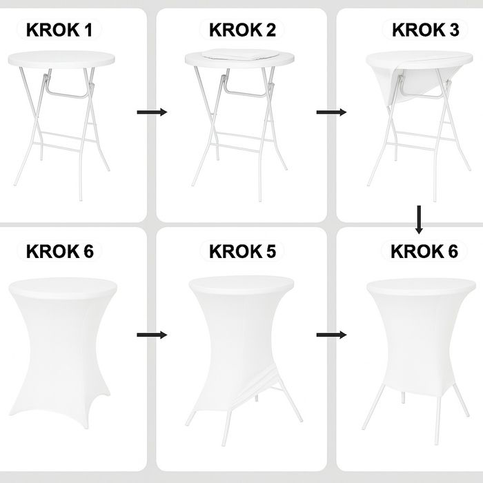 Stół koktajlowy barowy  wysoki 110 cm x 60 cm