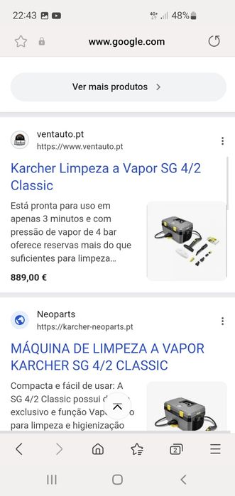 Máquina vapor karcher profissional