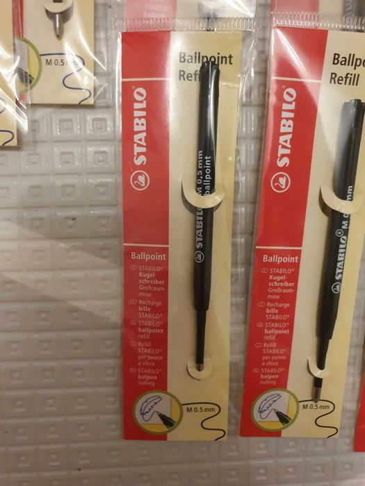 Stabilo wkład do długopisów czarny niebieskie 0.5mm