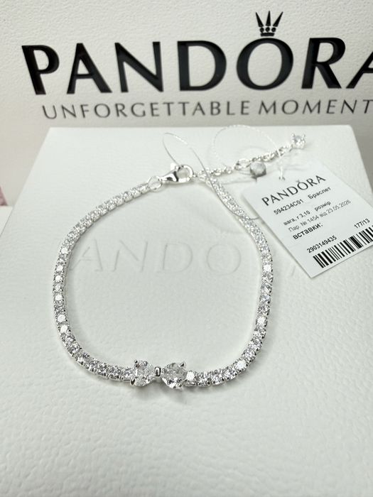 Набір Pandora Білий бант комплект Пандора бантики