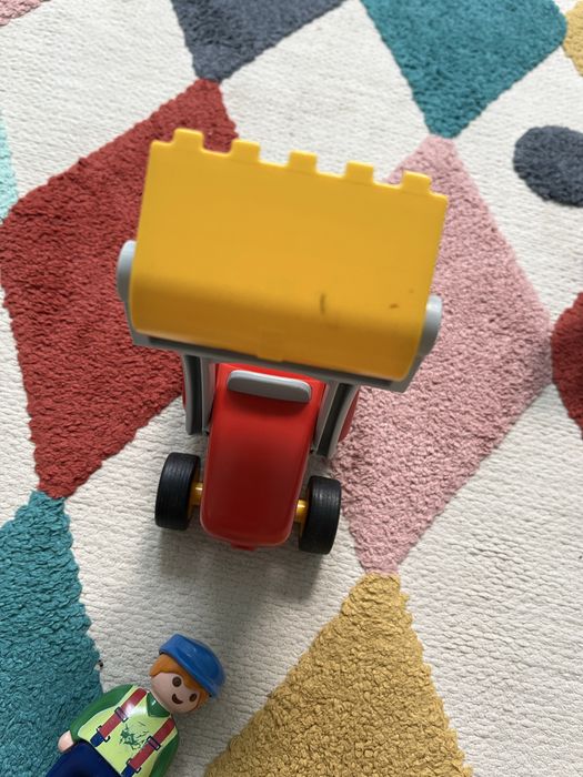 Playmobil traktor z przyczepą