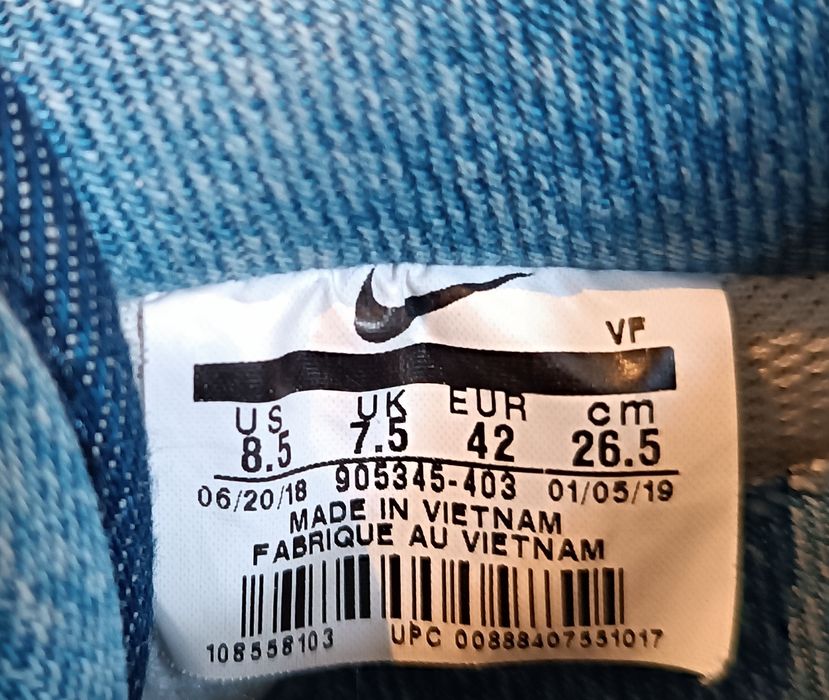 Nike Air Force 1 x 3x1 Kolaboracja Jeans Oryginalne Rozmiar 42