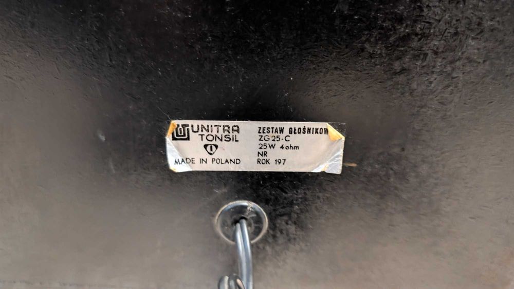 Unitra Tonsil Kolumny Głośnikowe ZG-25C IDEALNY STAN ! PO REGENERACJI