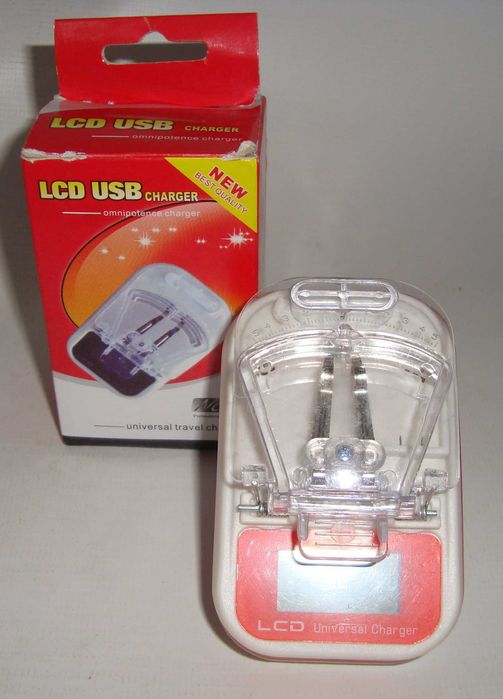 Универсальное зарядное устройство (жабка, лягушка) LCD USB