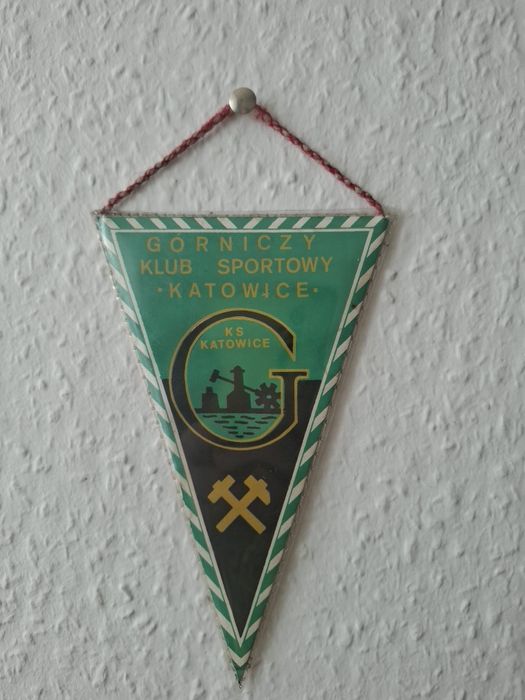 Proporczyk z PRL. Górniczy Klub Sportowy. GKS Katowice