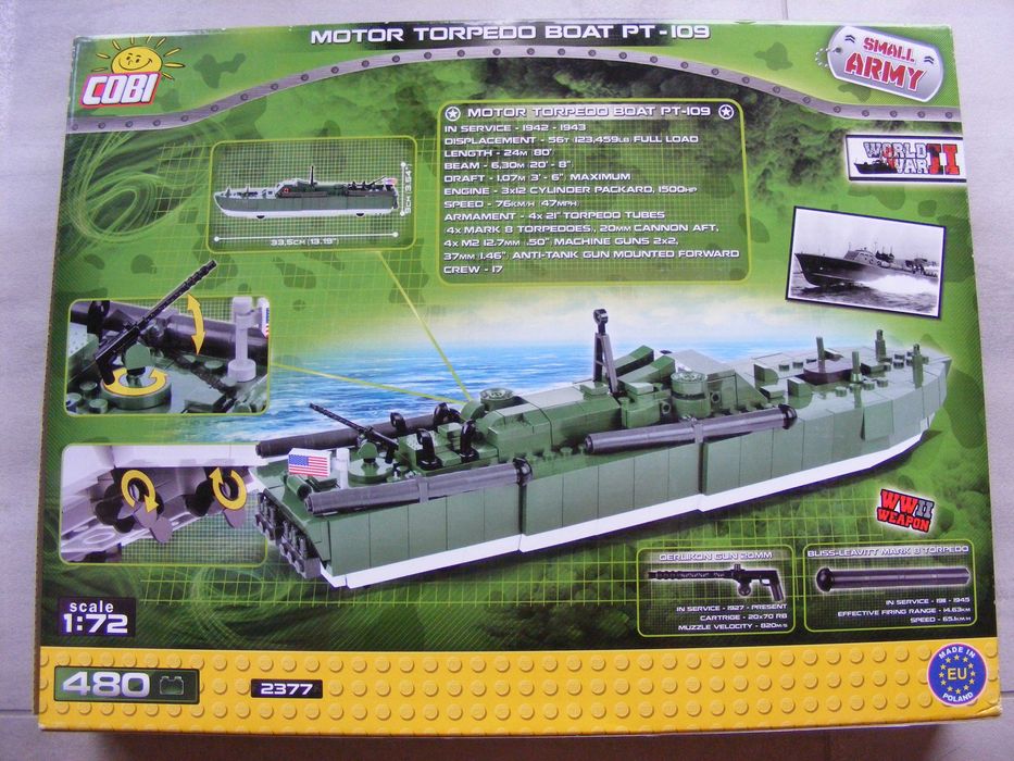 Klocki COBI 2377 Mała Armia Motor Torpedo Boat PT-109
