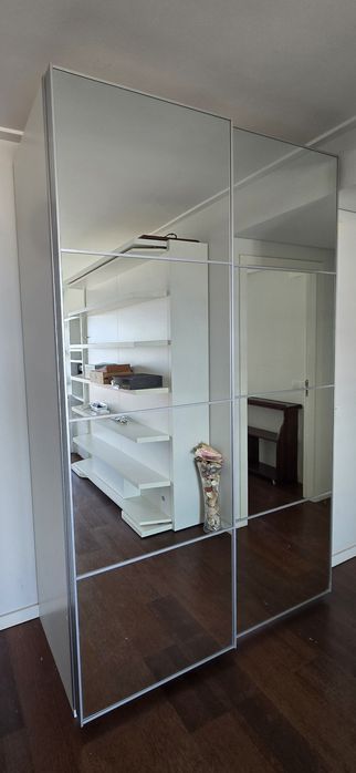 Roupeiro espelhado entrega e montagem gratuita