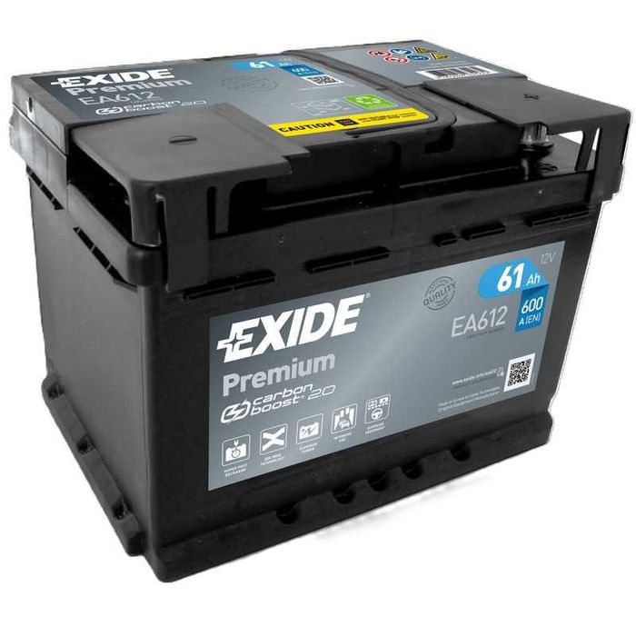 Akumulator Exide Premium 61Ah 600A EA612 Wyszyńskiego 31B
