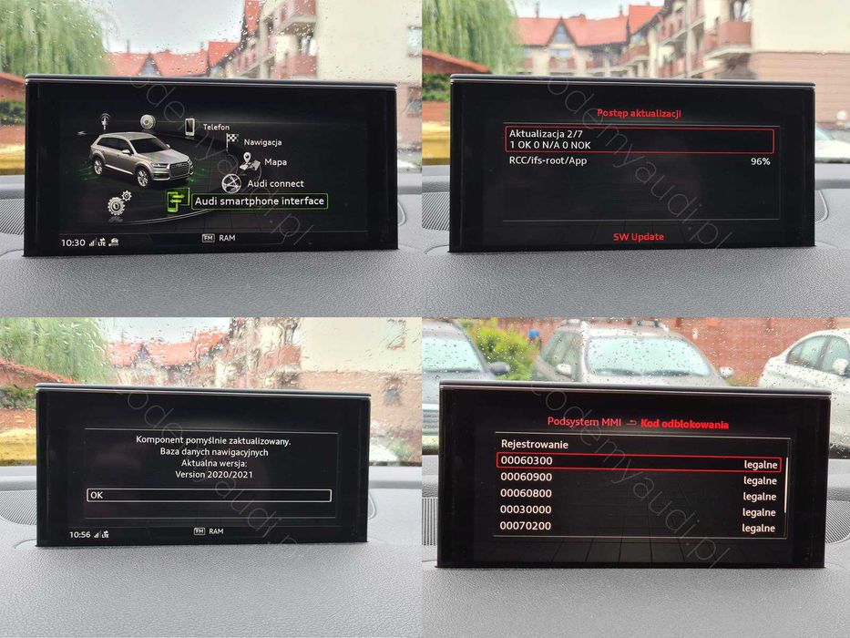 Audi VW Skoda Apple CarPlay Android Auto AppConnect FullLink MAPY MIB2