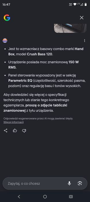 Gitara basowa i wzmacniacz