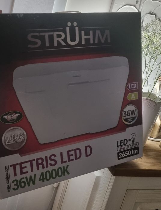Plafon, lampa struhm TETRIS,biała