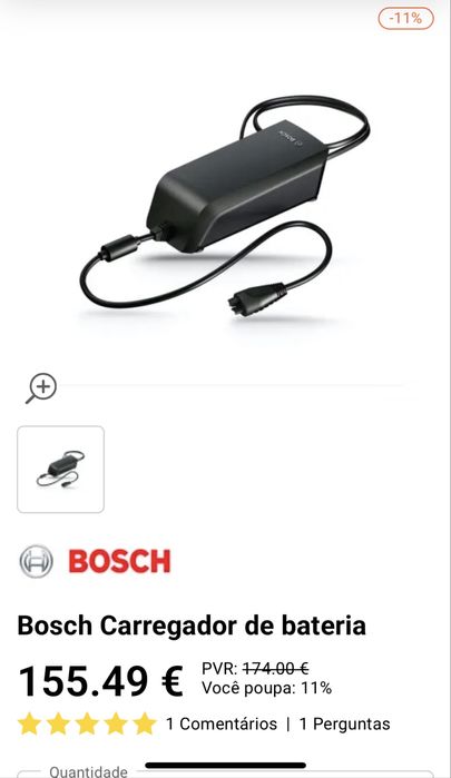 Carregador bosch e conta km Btwin 500