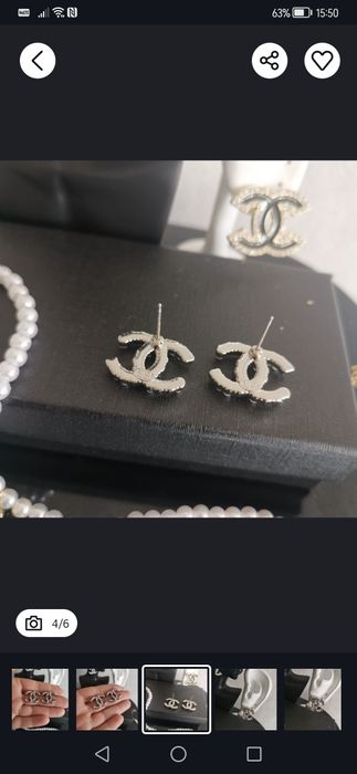 kolczyki damskie cc srebrny kolor kryształki cyrkonie cudne