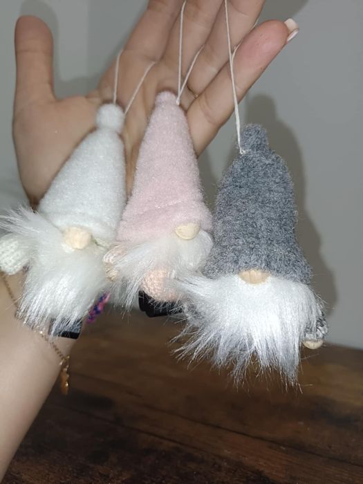 Zawieszka na choinkę skrzaty świateczne, gnomy