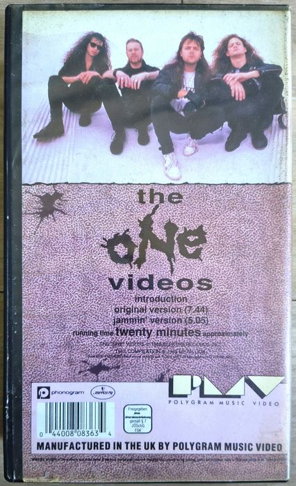 Kaseta VHS Metallica 2 of One