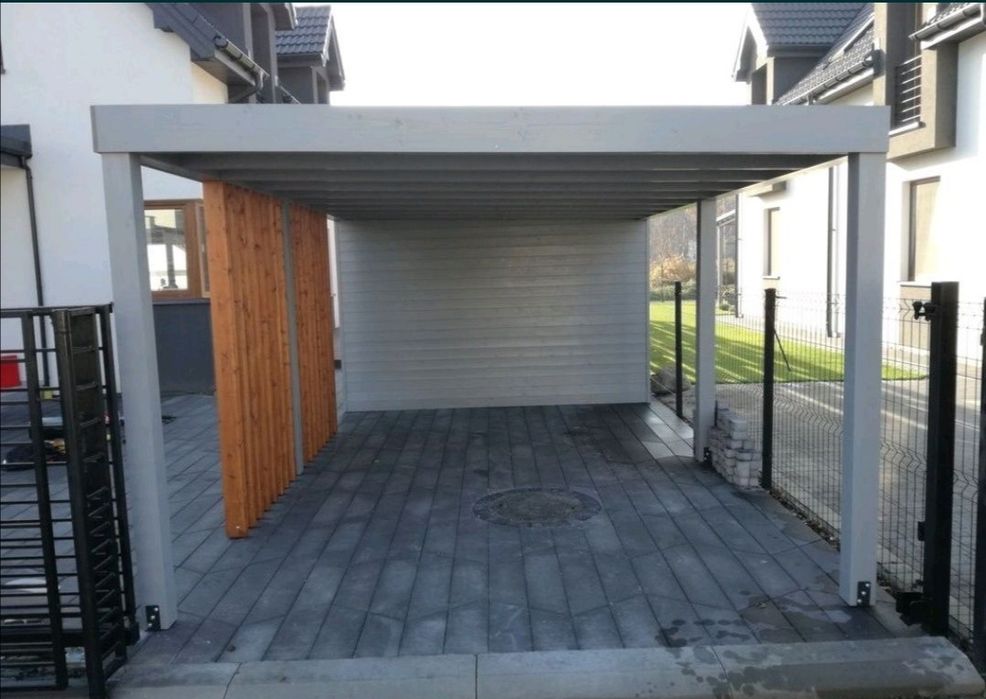 Wiata, carport, garaż, miejsce parkingowe, zadaszenie samochodu.