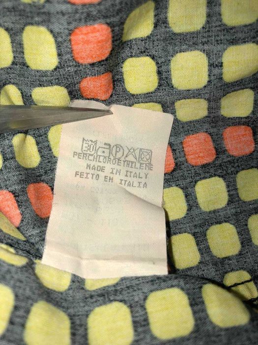 рубашка Moschino Jeans Mens Yellow Geometric Button