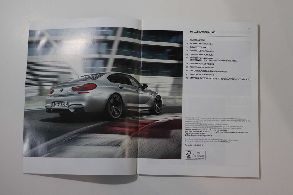 Catálogo BMW M6 Gran Coupé