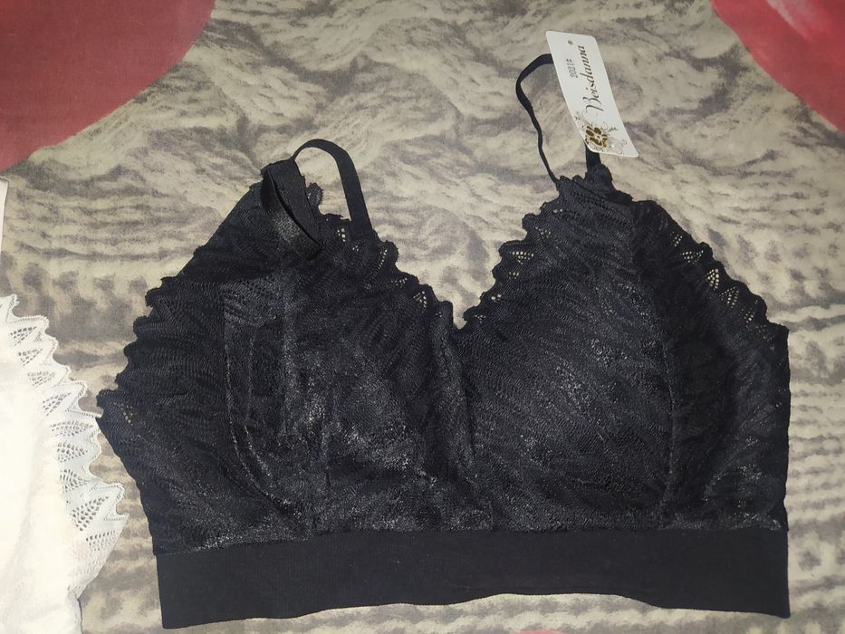 Топ бюсгалтер  чорний, білий