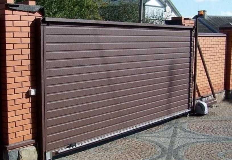 Відкатні ворота T800 виробник, Т профіль, каркас "Звари Сам" фурнітура