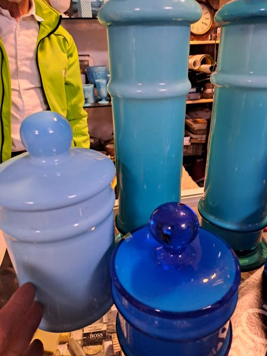 Vidro opala azul da Ivima