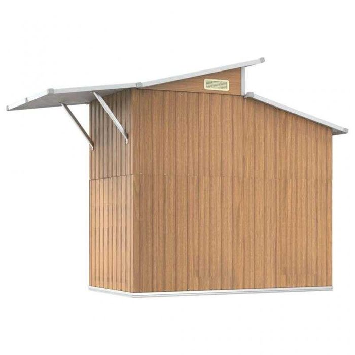 Abrigo de Jardim 270x130x208,5 cm – Castanho