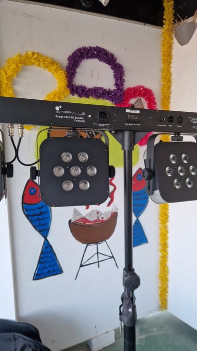 Equipamento de luzes tri led