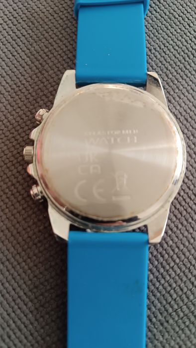 Zegarek Atlas For Men 45 mm niebieski sprawny silikonowy pasek