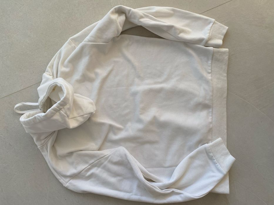 Balenciaga XL biala bluza z kapturem