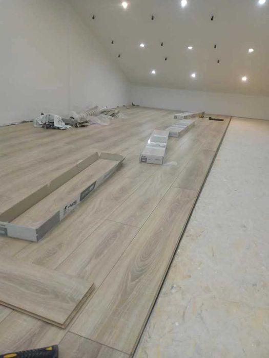 Aplicação chão  flutuante