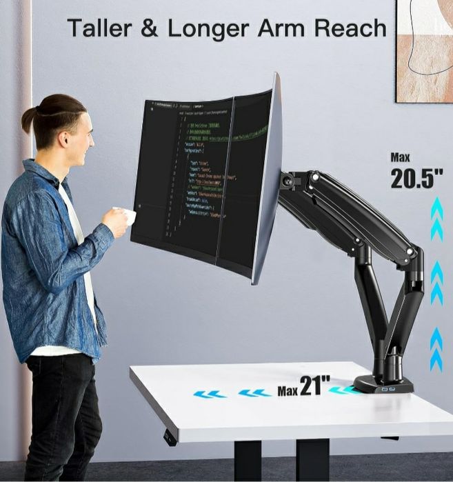 Uchwyt stojak do 2 monitorów 17-35" Huanuo