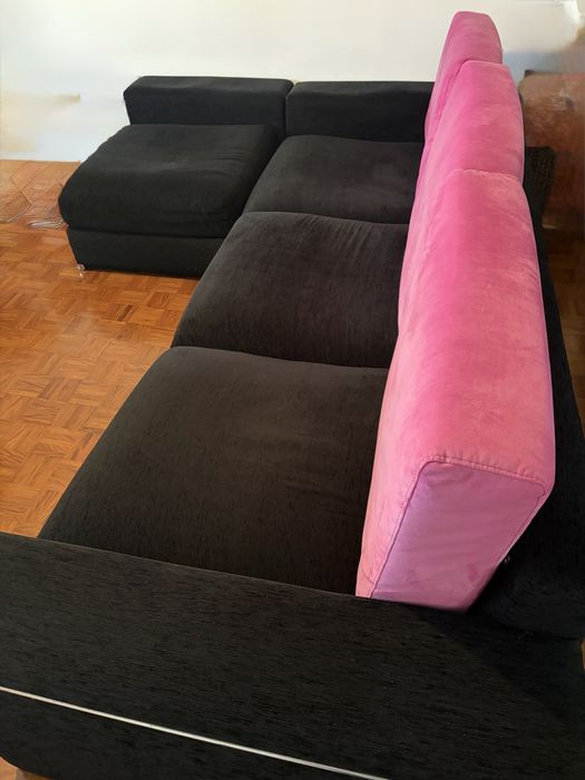 Sofá em L com chaise longue reversível – confortável e espaçoso