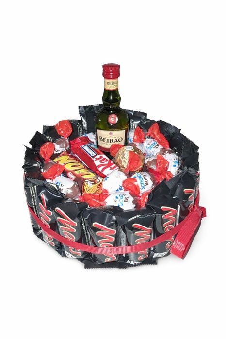 Box de chocolates com licor beirão