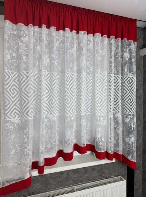 Готова тюль арка штори занавіска гардина різних кольорів на кухню