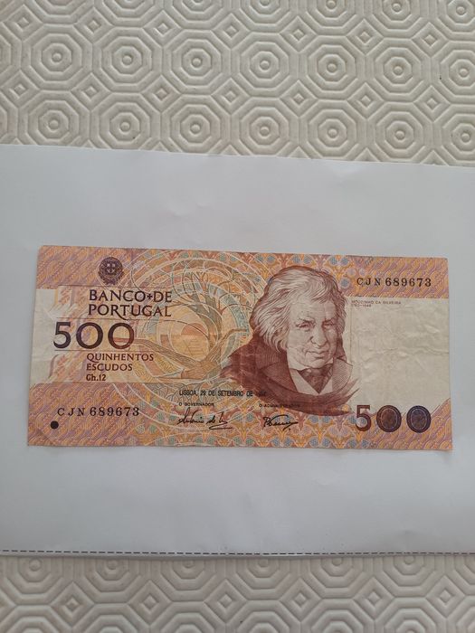 1 nota de 500$00
