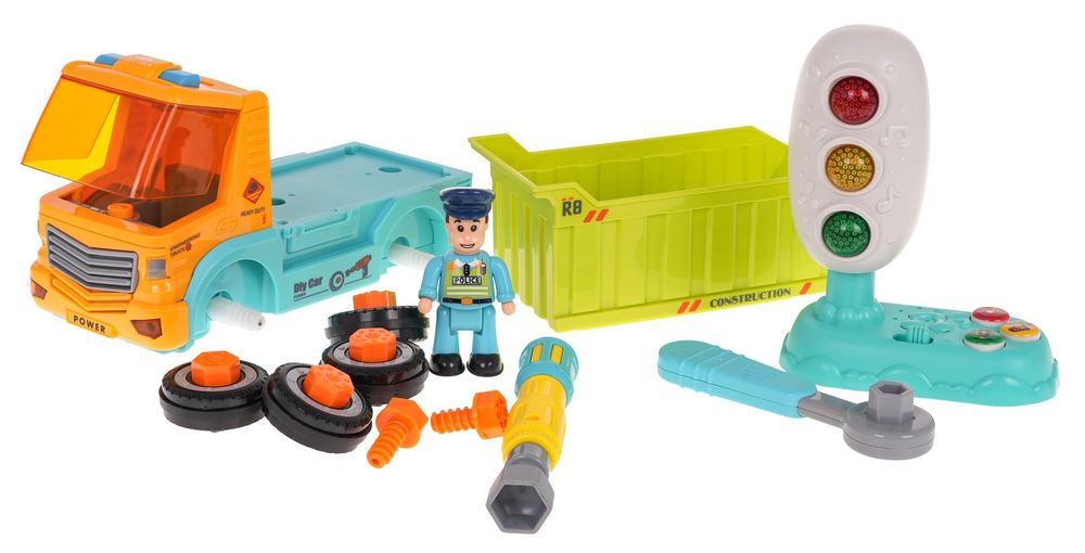 Wywrotka  auto samochód dla dzieci  do Rozkręcania + Akcesoria