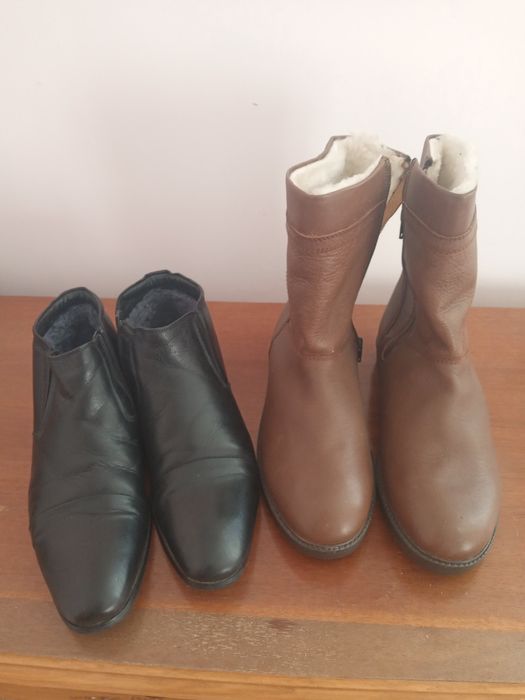 Шкіряні утеплені чоловічі чобітки