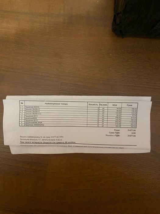 Запчастини для тракторів МТЗ - комплект деталей